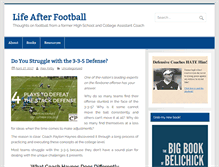 Tablet Screenshot of lifeafterfootballblog.com